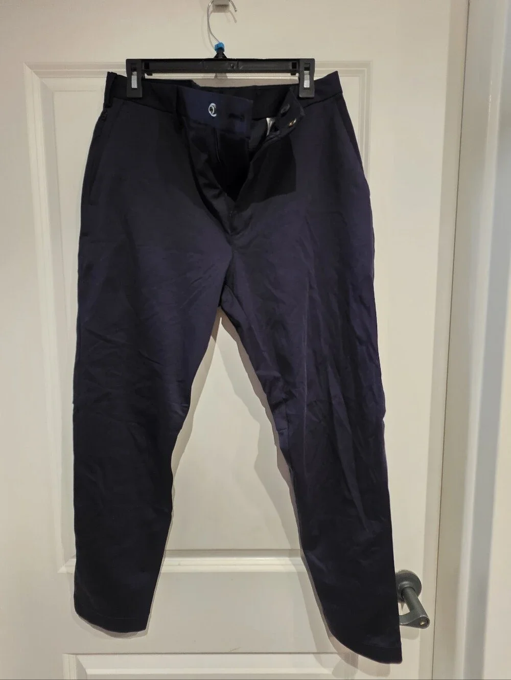 Mens Banana Republic Luxe Pant, Navy, 35x30